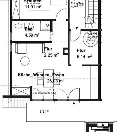 Apartmán Am Wasserfall